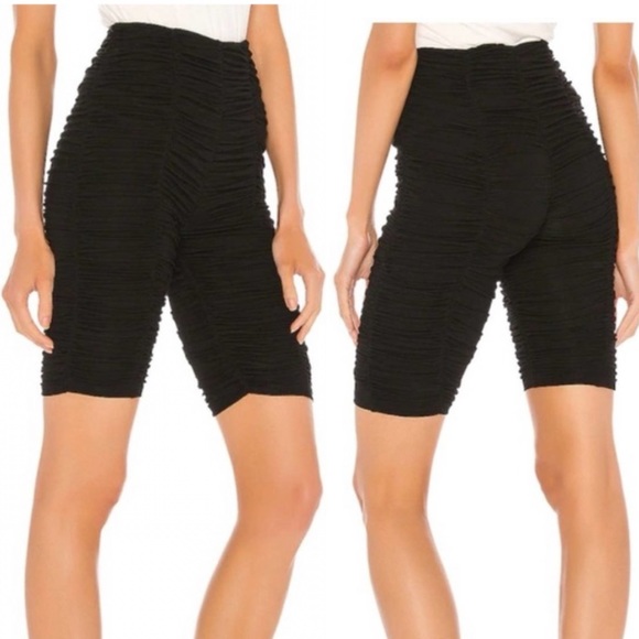 NWT GRLFRND Lady Cinched Biker Shorts in Black - Picture 1 of 9